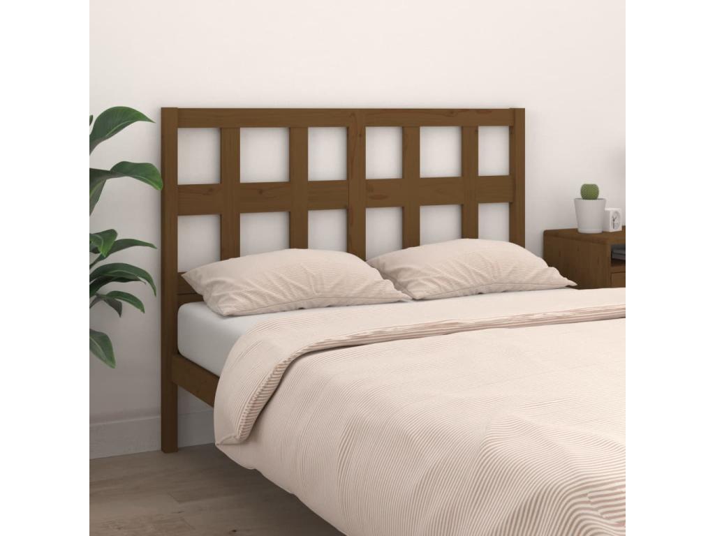 Honey Brown Headboard 165.5x4x100 cm Solid Pine Wood GXFM67724