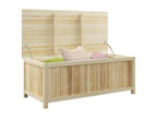 Outdoor storage box 172L with gas struts - dimensions: 120L x 55W x 45H cm - fir wood DUUP93914