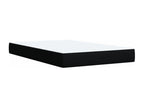 Cosymeub bed base with mattress, black, 120x200 cm, fabric, SOQM82971