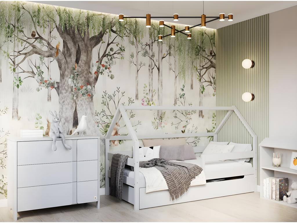 Cabin Bed SOLE HB005 97x211x134 Gray BBOQ52554