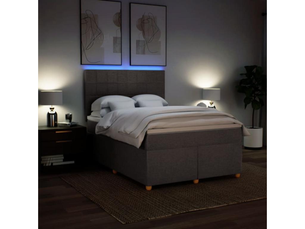 Luxameub bed base with Luxameub mattress 140x200 cm Fabric TDAA76601