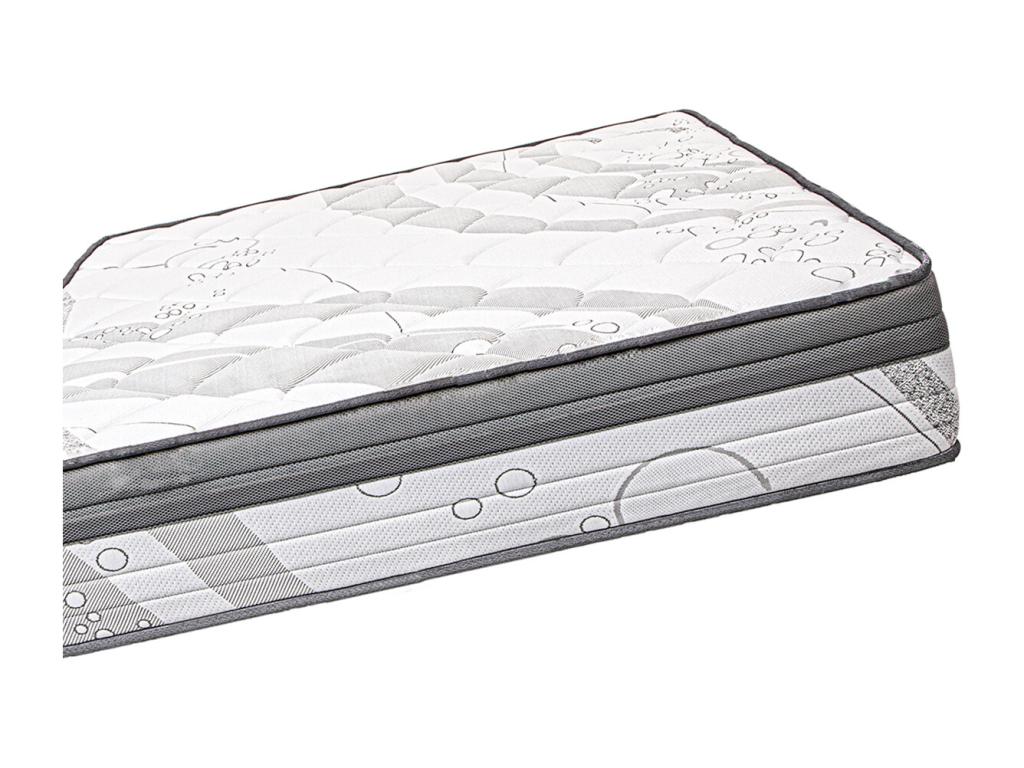 Luxameub reversible mattress 180x200 cm in firm memory foam with independent sleeping zones, summer/winter side, 26cm thick XOEP70851