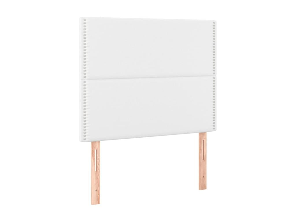 Cosymeub bed base with mattress, white, 90x190 cm, faux leather, XDHG97653