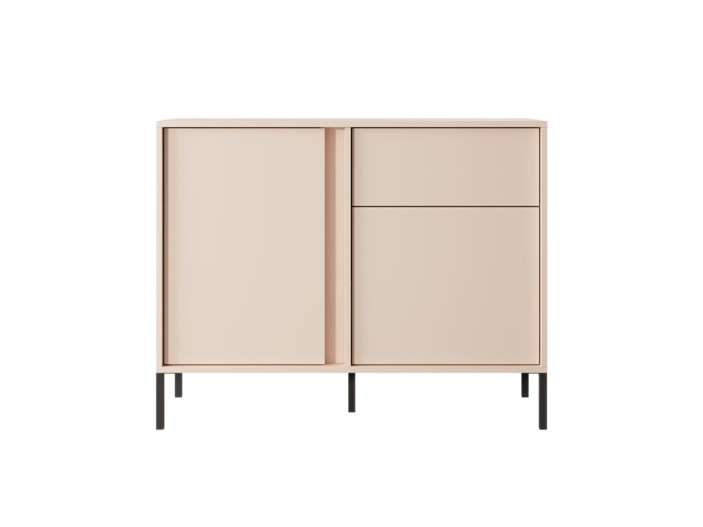 Cosymeub 2D1S LED chest of drawers 104x40x82 Beige KMNZ66293