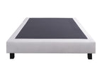 PINPAI 140x190 cm Mattress Set with 30 cm Grey Slatted Base, 2 Pillows, and Duvet RDCF90840