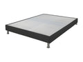 Luxameub Grey 3 Upholstered Bed Base with Legs 120x190 Luxameub wood - H.15 cm - Made in France FUXC79014