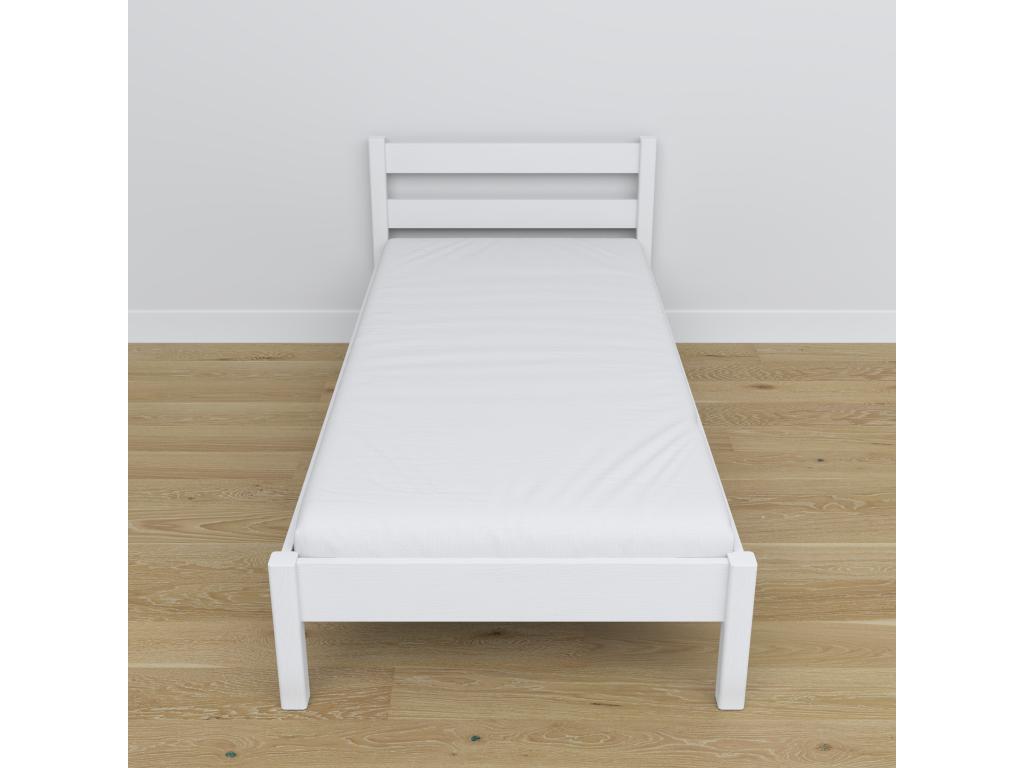 Single wooden bed N01 White 120x180 RQTM30838