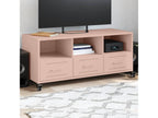 Pink TV stand 100.5x39x43.5 cm steel BUPQ31588