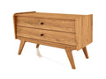 PINPAI - Low chest of drawers in solid white oiled oak QEVR37385
