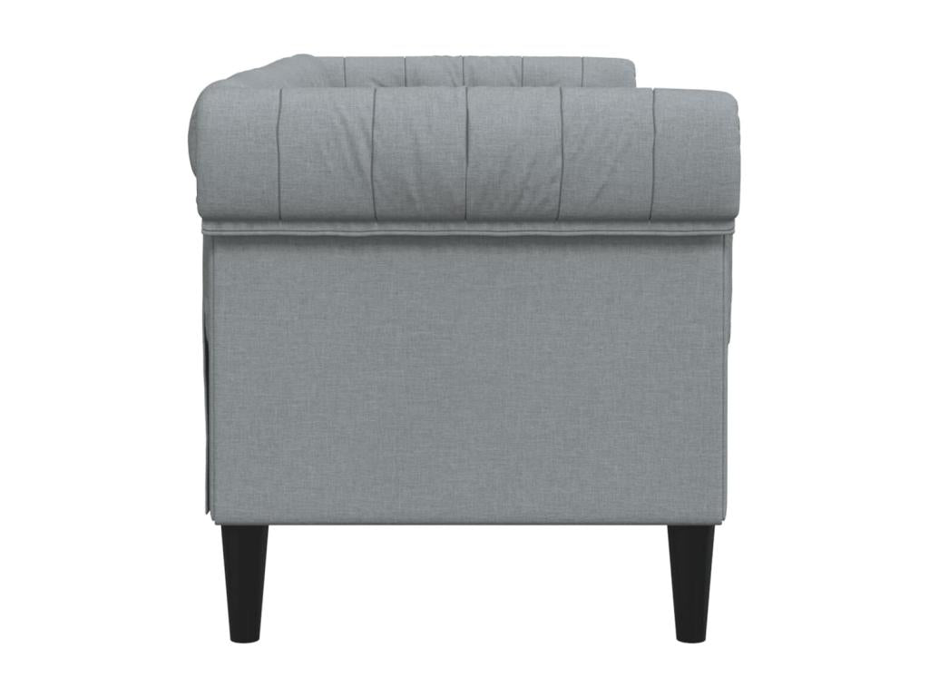 Luxameub 2-seater sofa, light grey fabric XZSE91359