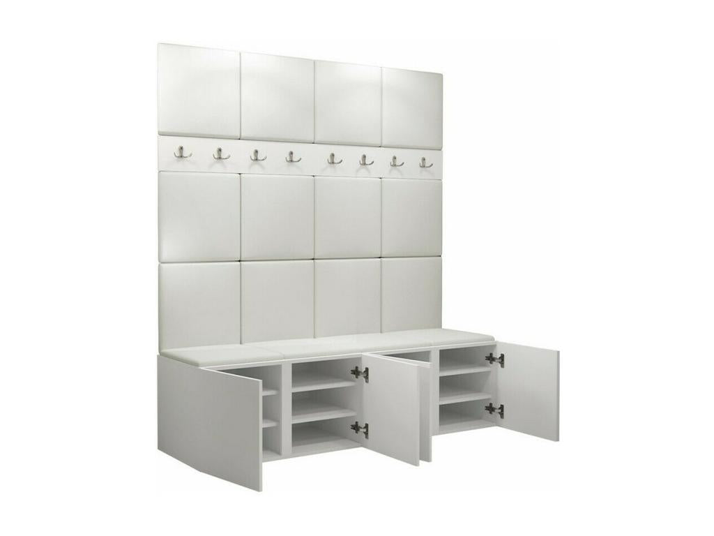 Luxameub 268 Hallway Unit 186x168x46cm Graphite Tapestry - Laminate YNTJ97588