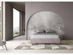 Bed with upholstered slatted base 160x190 microfiber Luxameub AAYF39422