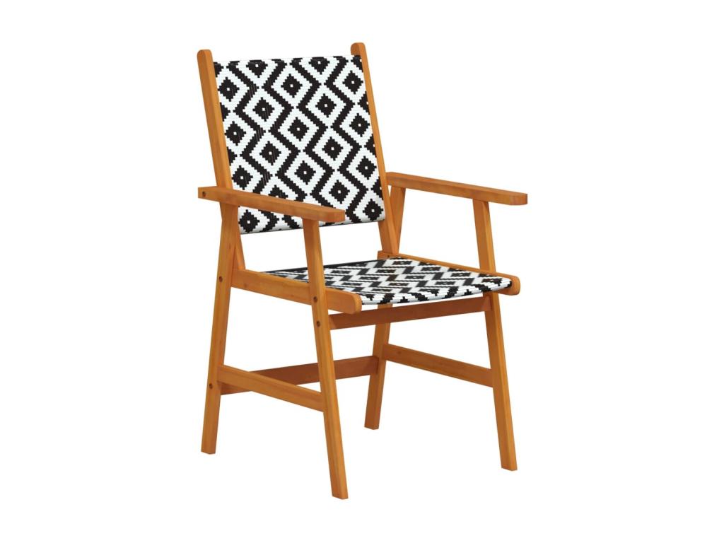 3-Piece Garden Dining Set, Solid Wood, Luxury Furniture EFPQ81887