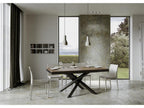 Extendable table 90x160/264 cm Volantis Evolution Walnut Anthracite frame RWTU65596