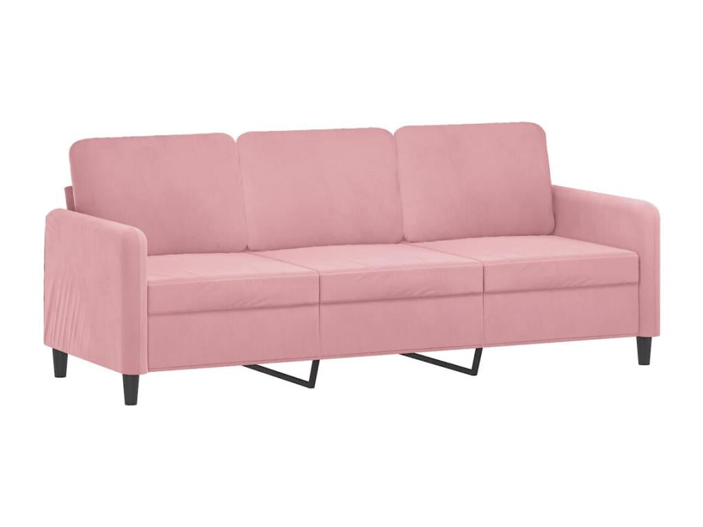 3-piece pink velvet sofa set XZAB56785