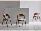 Cosymeub Premium Chair – Wooden frame and comfortable fabric seat – Brown WSVH74365