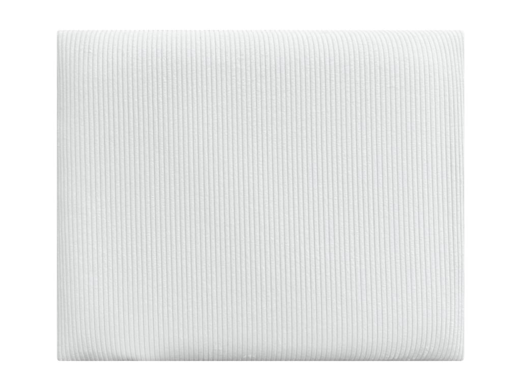 Luxameub Upholstered Corduroy Headboard, High-Quality White, Made of Interchangeable Self-Adhesive Panels, 135 cm, IJHW71335