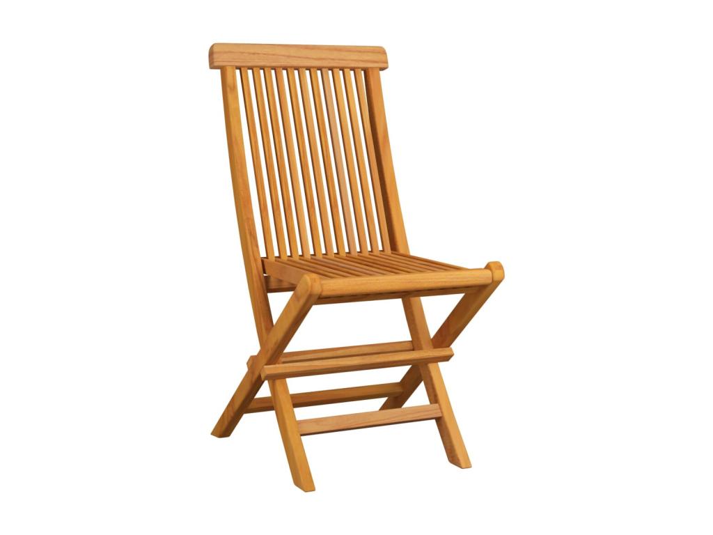Luxameub 2-Piece Garden Chairs with Cushions, Solid Teak Wood, 3 IUNO28217