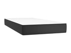 Luxameub bed base with black 80x200 faux leather mattress QHBQ32242