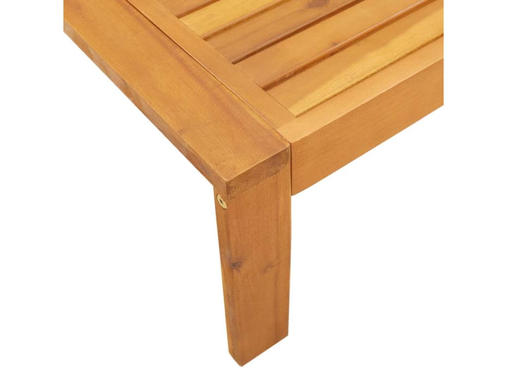 Luxameub NLVY12061 8-Piece Solid Wood Garden Furniture Set with Cushions