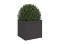 Black planter 42x40x39 cm cold-rolled steel DVBE08028
