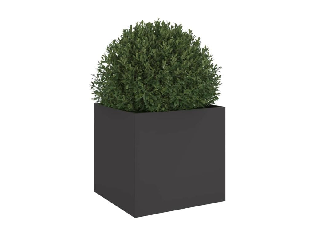 Black planter 42x40x39 cm cold-rolled steel DVBE08028