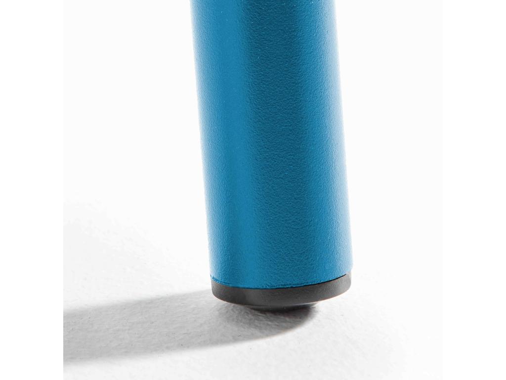 Luxameub OVIO29500 Round Blue Steel Garden Table