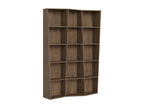 Cosymeub 3-piece modern bookcase in walnut, UCMC93648