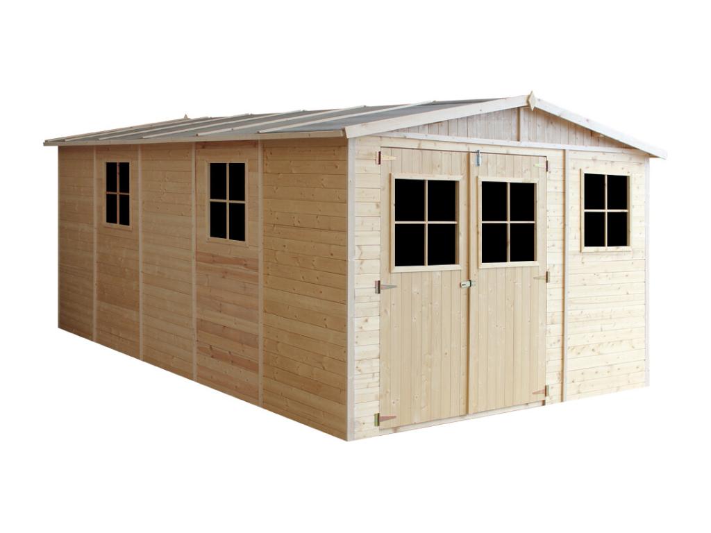 Wooden Garden Shed - H226x324x516 cm/15 m² - Luxameub M337 GRBI39500