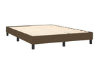 Upholstered bed base with mattress, dark brown, 140x190 cm, GKMZ36234
