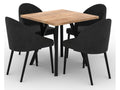 Modern chair in black beech wood and choice of fabric Luxameub-Tissu 27100 CRDN36155