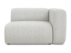 Module with right-hand armrests in textured fabric - beige - Luxameub SZND29687