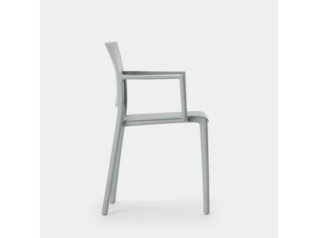 Grey plastic outdoor chair 56x80 cm - Artigeo DUOP15236