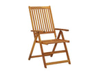 Folding garden chairs with cushions, 8 pcs, wood, Luxameub 28 JQIF50672