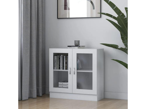 White display cabinet 82.5x30.5x80 cm Engineered wood SFPD27177