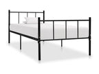 Black Metal Bed Frame 90x200 cm VTOC55206