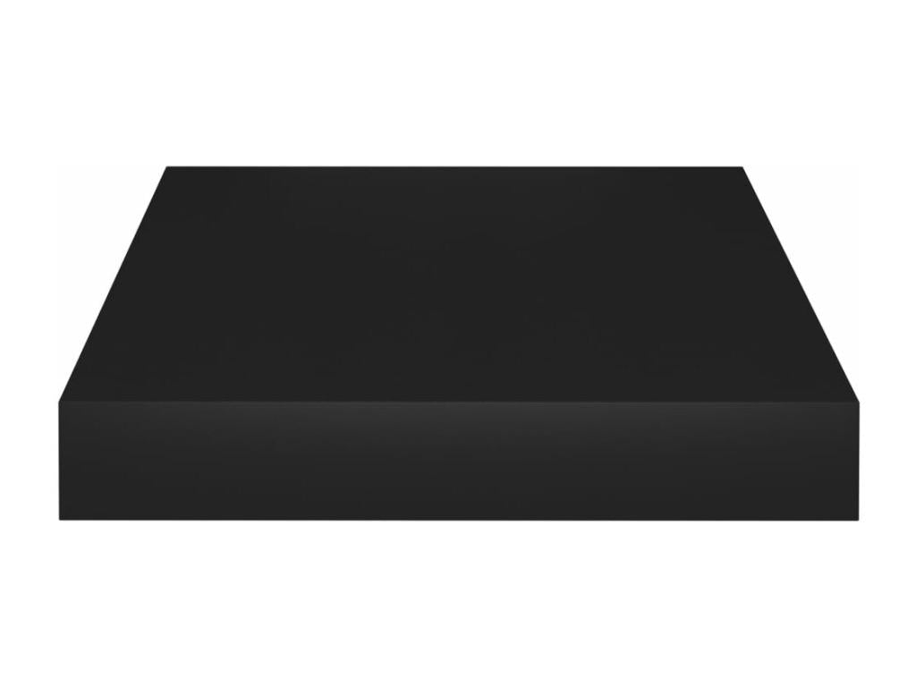 Floating wall shelves, 4 pcs, black, 23x23.5x3.8 cm, MDF, XGOR17327