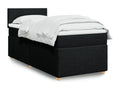 Luxameub bed base with black mattress 100x200 cm fabric XRGV50132