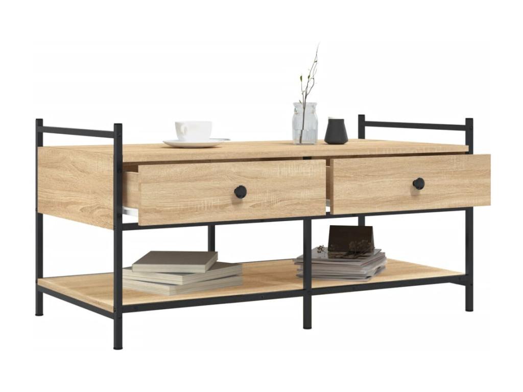 Luxameub oak coffee table 99x50x50 engineered wood TTKV17709