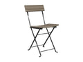 PINPAI Folding Chairs, 6 Pieces, Grey Wicker and Steel AIHW61807