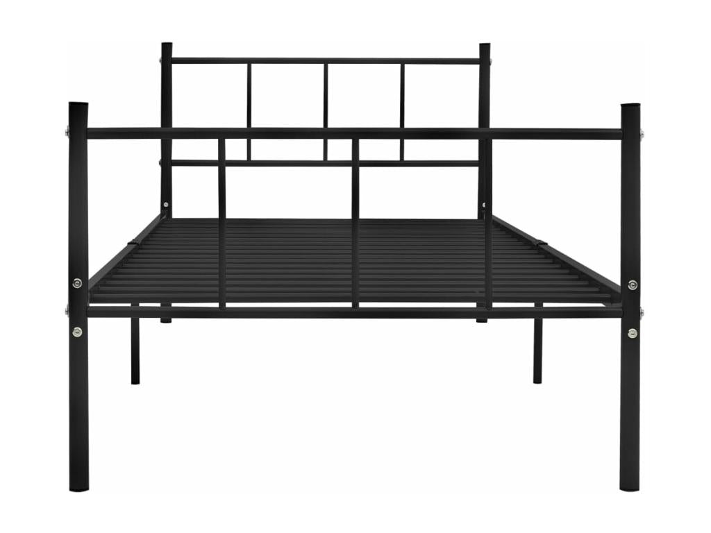 Black Metal Bed Frame 90x200 cm VTOC55206