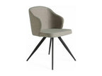 Luxameub fabric chair with black steel legs - Set of 2 - Color Luxameub 91 UBIK86246