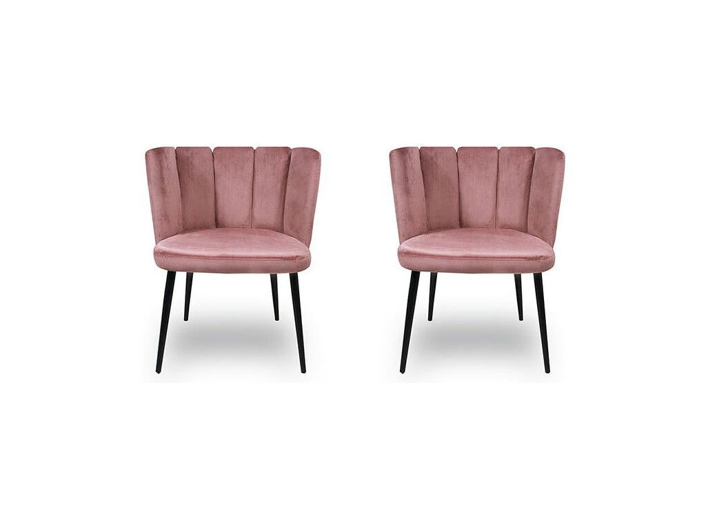 Luxameub Dining Chairs X2 - Colors - Pink PEKL61201