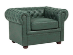 Luxameub Armchair, Green PU Leather XFHE85626