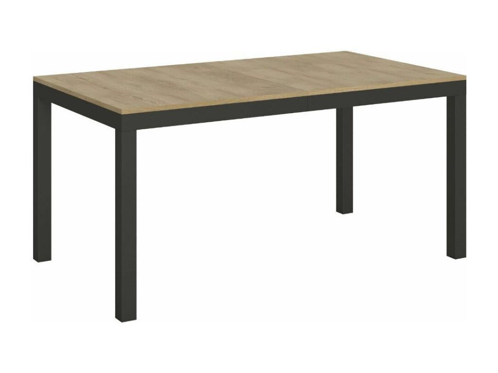 Luxameub Evolution Extendable Dining Table - Cement Grey - 4-Leg Base - Extendable Width 120 to 380cm DDXR02893