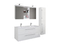 Luxameub 4-piece double sink bathroom furniture set PINPAI SC white SGPE97756