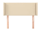 Headboard with wings, Cream, 103x16x78/88 cm, Fabric TPZH14662
