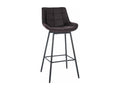 Brown metal swivel bar stool 49x56x105 cm 10 0005471 NAXU63833