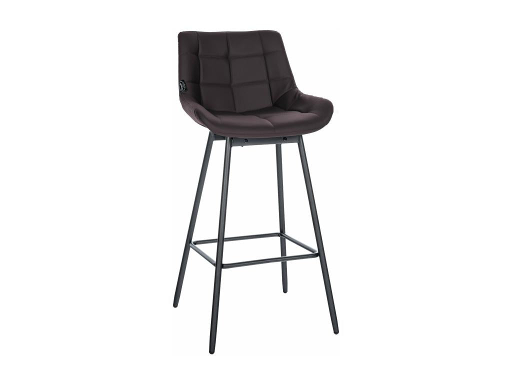 Brown metal swivel bar stool 49x56x105 cm 10 0005471 NAXU63833