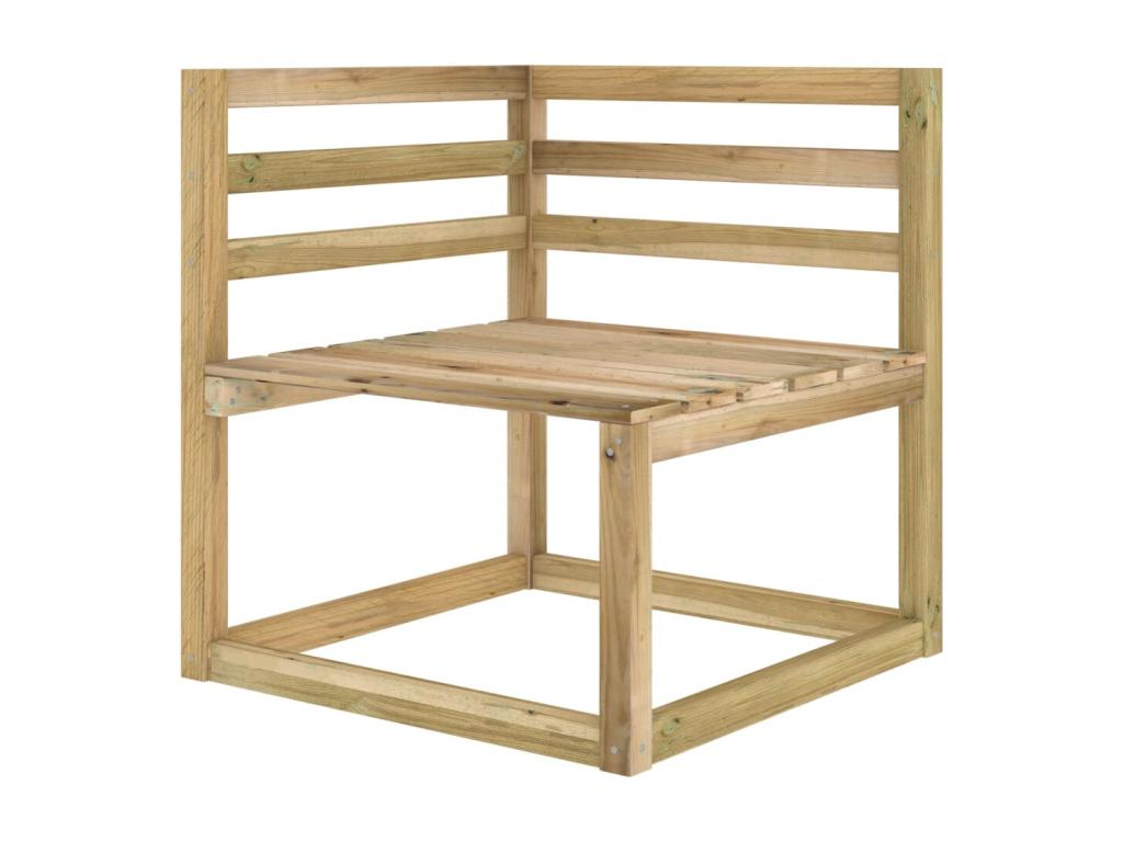 4-seater garden sofa with green cushions HPKH35720